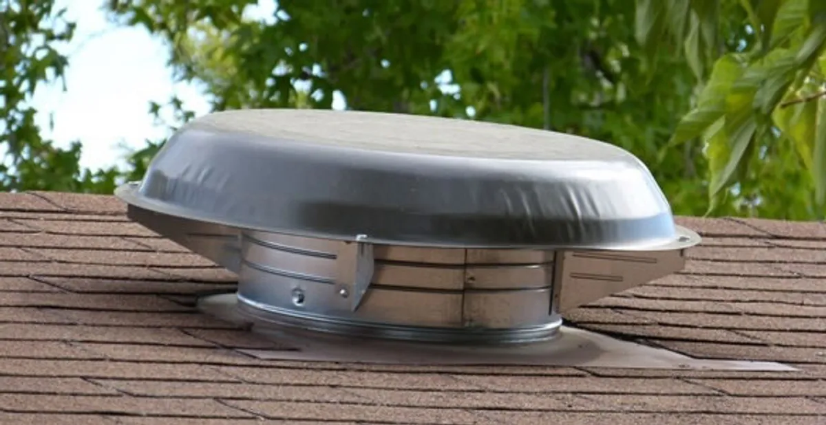 attic fan installation services with low-profile roof ventilation unit in Myrtle Beach, SC