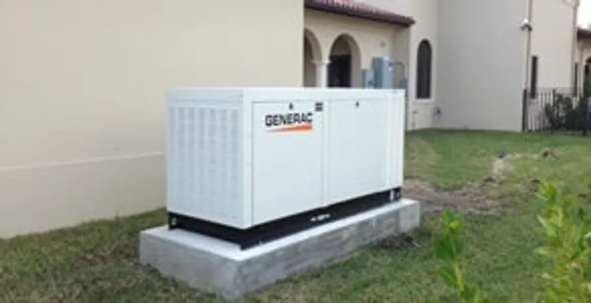 generator installation service showing standby generator professionally installed for residential power backup in Myrtle Beach, SC