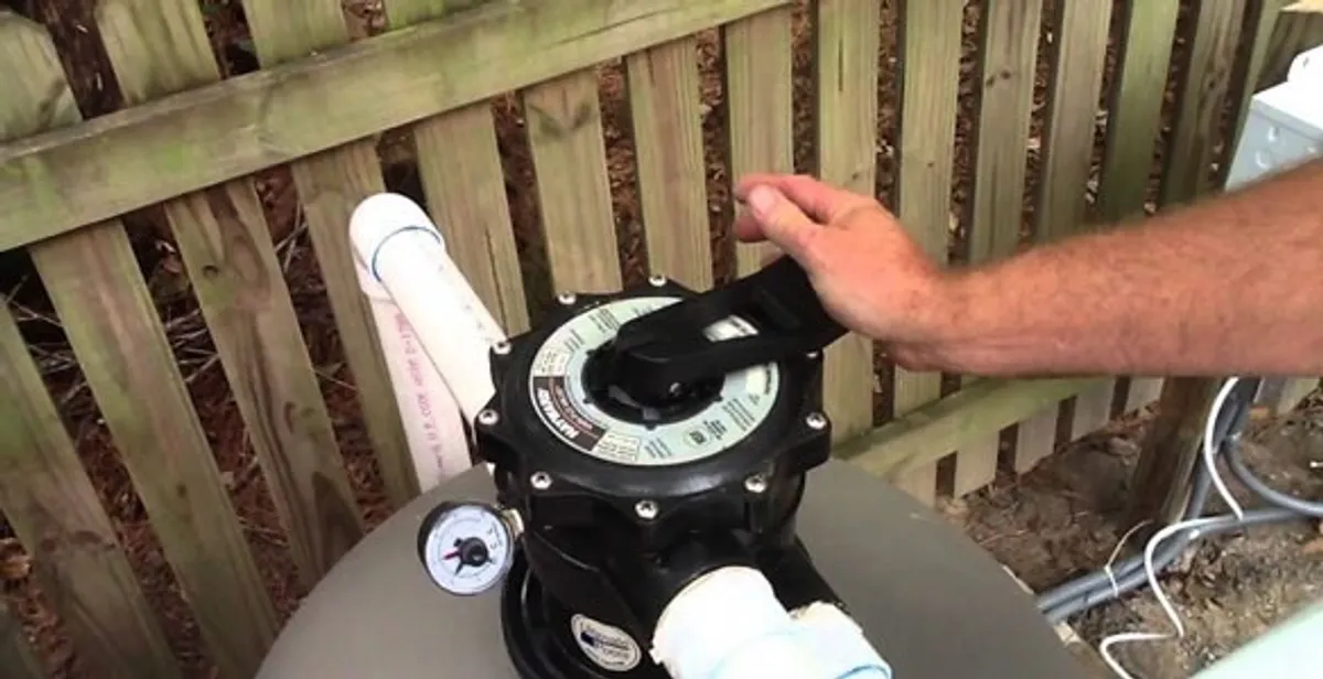 pool pumps service showing professional adjustment of pool pump control system in Myrtle Beach, SC