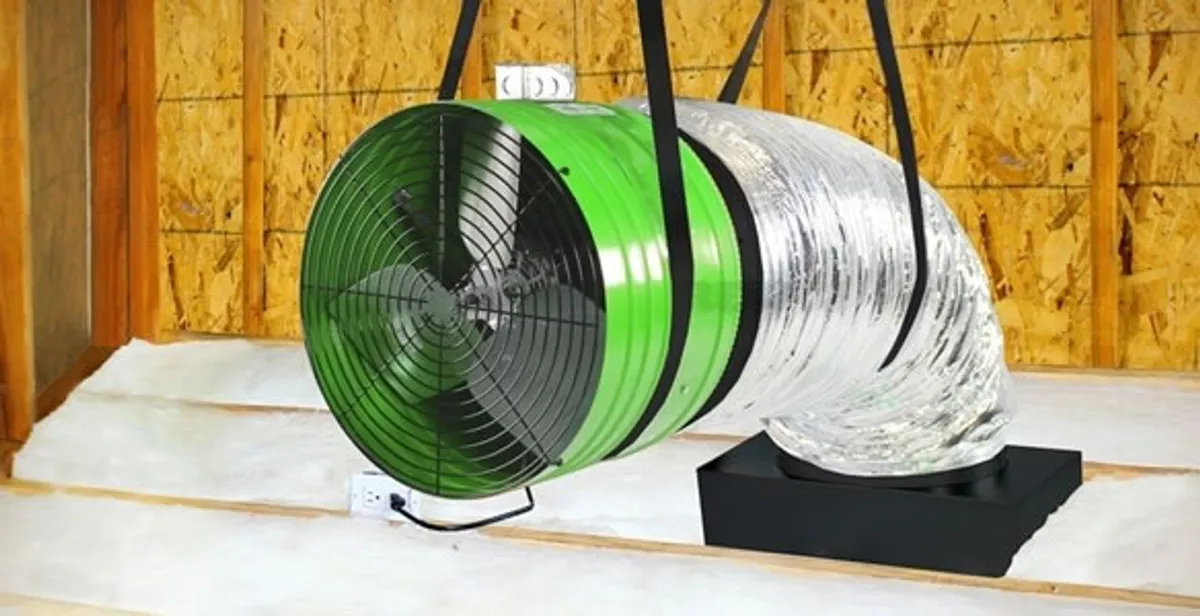 whole house fan installation services with professionally mounted ventilation fan system in Myrtle Beach, SC